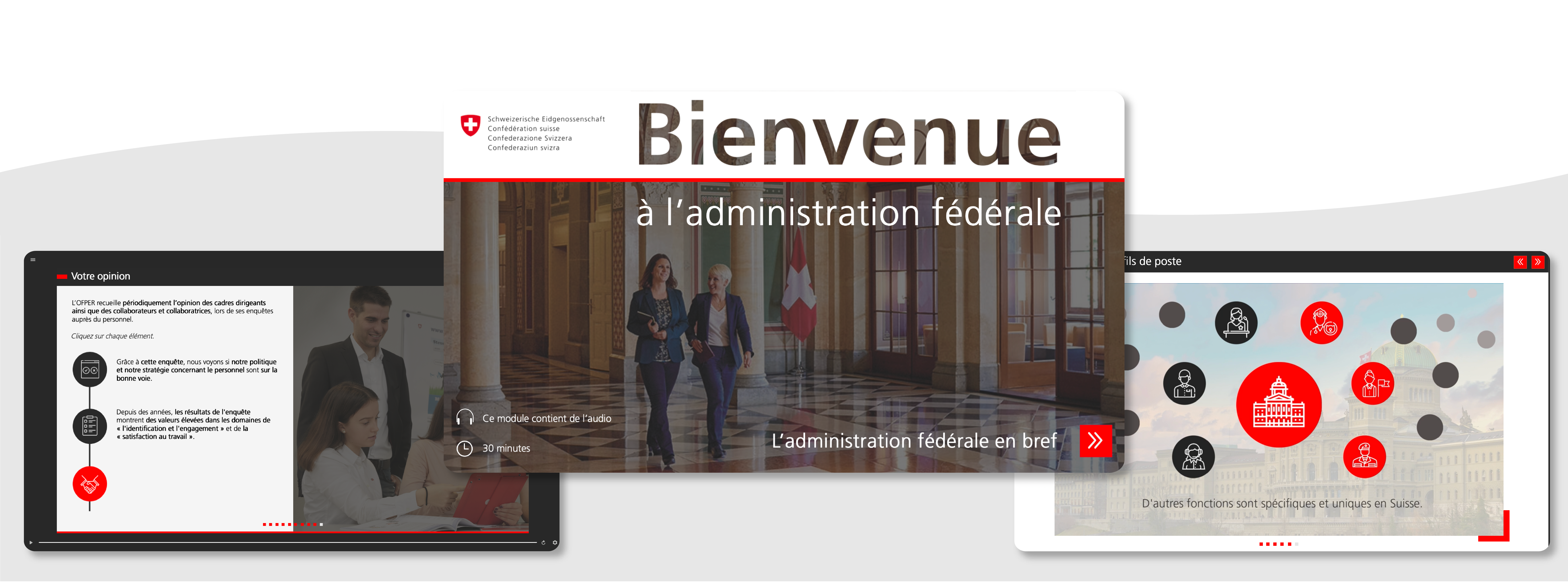 Banner du projet sur-mesure : Administration Fédérale - Programme d'accueil