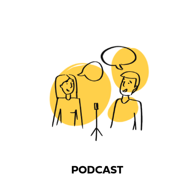 Pictogram of podcast